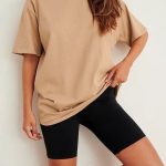 Beige Plain Over Sized Tee