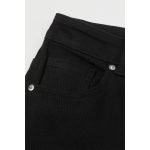 Jet Black High Waisted Wide Leg Jeans