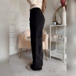 Pure Black Cargo Wide Leg